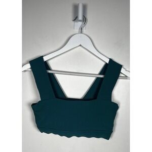 Willo The Label Womens Medium Bandeau Sports Bra In Everglades Green